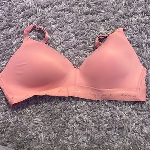 Pink Where Everywhere Wireless Push Up Bra